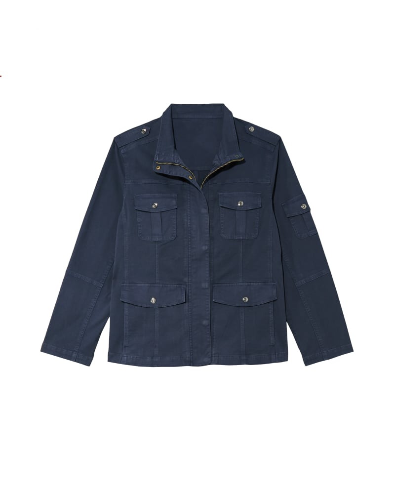 Front of plus size Elegan Utility Jacket by Kensie | Dia&Co | dia_product_style_image_id:133478